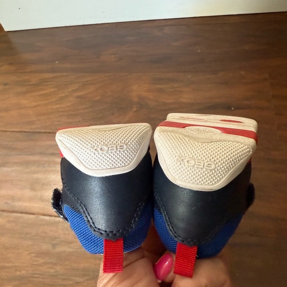 Geox Lepidoo Blue and Red Sneakers Aesthetic Sporty Design-Size 8 - Picture 11 of 13